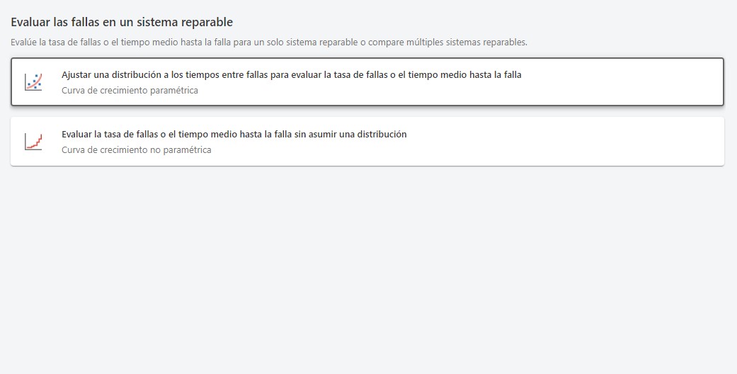Evaluar fallas en un sistema reparable