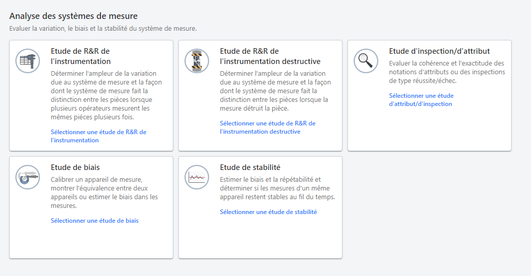 module analyse des systèmes de mesure