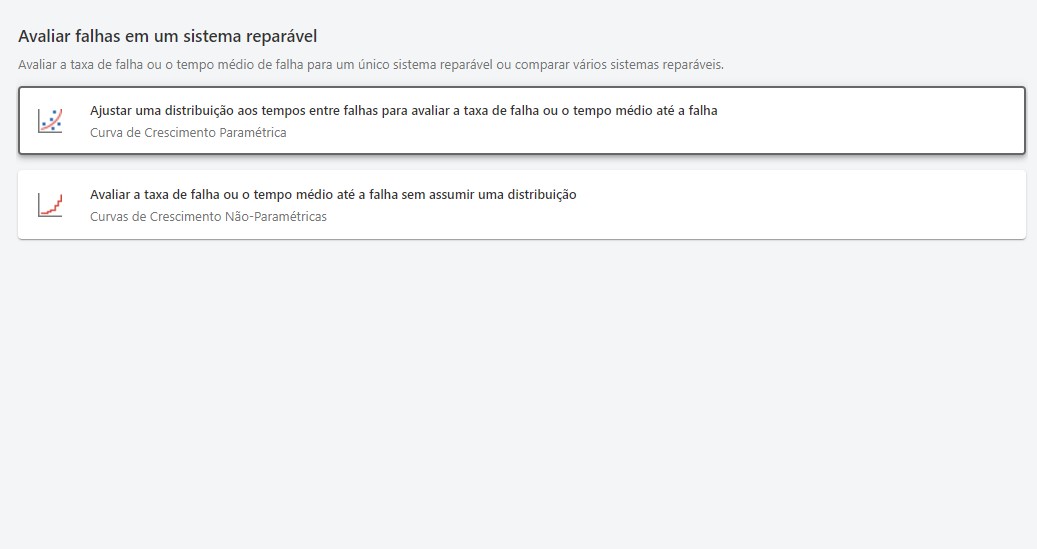 Avaliação de falhas em sistemas reparáveis